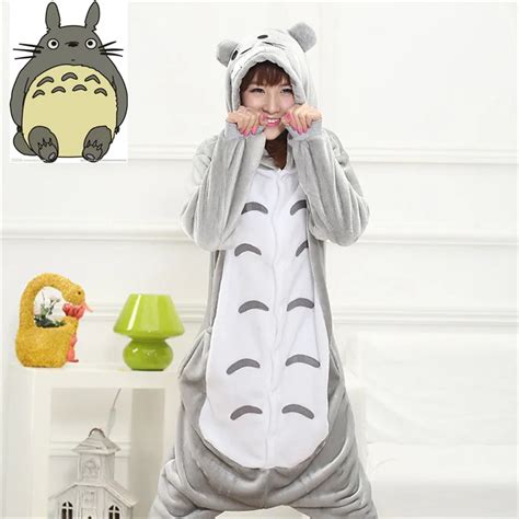 Anime Totoro Flanela Pijamas Pijamas Pijamas Para Mulheres Completo