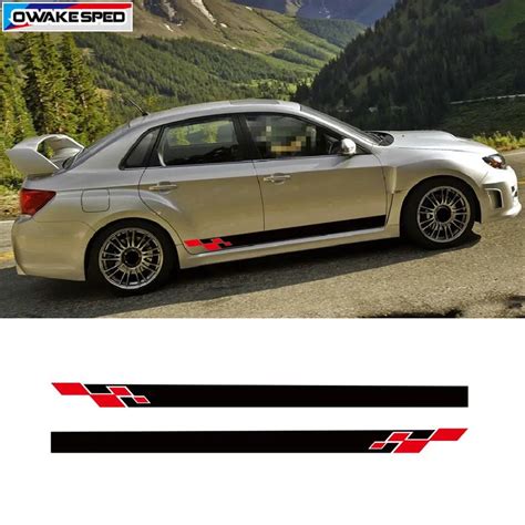 Lattices Racing Vinyl Decal Car Sticker For Subaru Impreza Wrx Sti Door