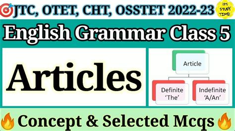 OTET JTC OSSTET CHT 2022 23 Articles A An The English