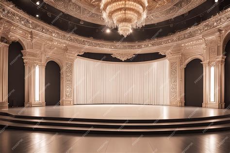 Premium AI Image | interior of modern concert hall with empty stageinterior of modern concert ...