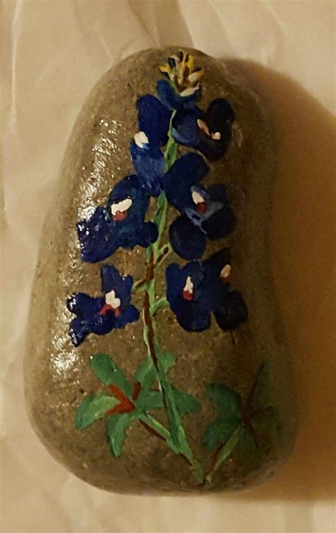 Texas Bluebonnet Bath Rocks Rock Flowers Texas Bluebonnets Rock