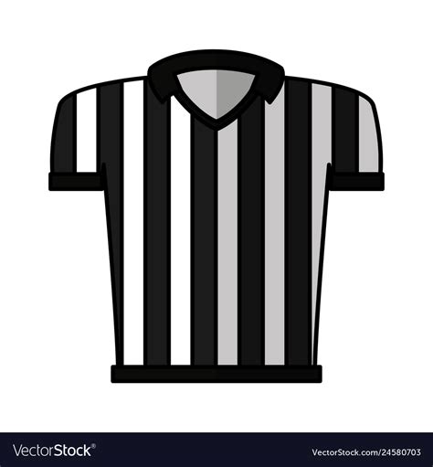 Referee Shirt Uniform Icon Royalty Free Vector Image