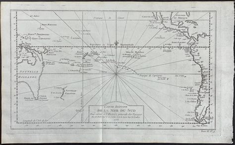 Sold Price Prevost Chart Of The South Sea Or Pacific Including Part