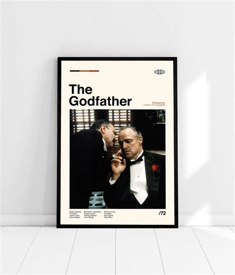 The Godfather Poster the Godfather Movie Poster Minimalist - Etsy