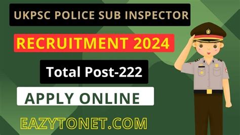 UKPSC Police Sub Inspector Recruitment 2024 How To Apply UKPSC Police