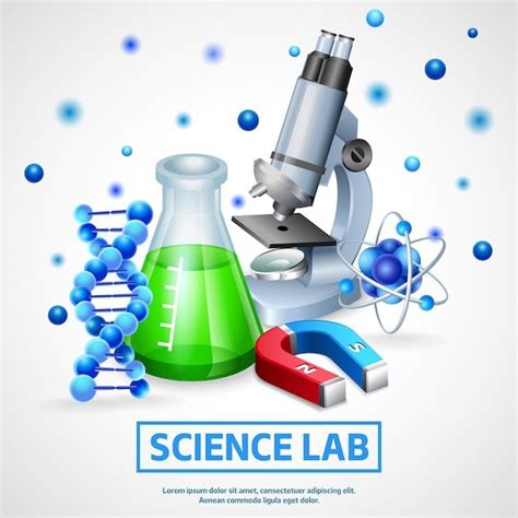 Free Vector | Scientific Laboratory Design Concept | Laboratory design ...