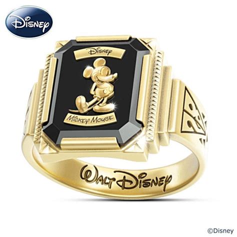 Mickey Mouse Retro Style Commemorative Ring With Wooden Case Mickey