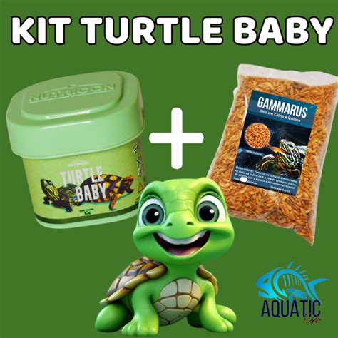 Kit Alimento Tartaruga Baby Ra O Turtle Baby Nutricon Gamarus