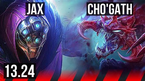 Jax Vs Chogath Top 6 Solo Kills 500 Games Euw Diamond 1324