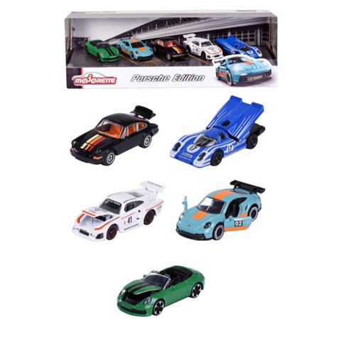 Majorette Diecast Cars Porsche Motorsport 5 Piece T Pack Toys