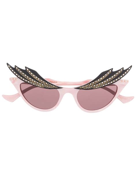 Gucci Eyewear Óculos De Sol Gatinho Hollywood Forever Farfetch