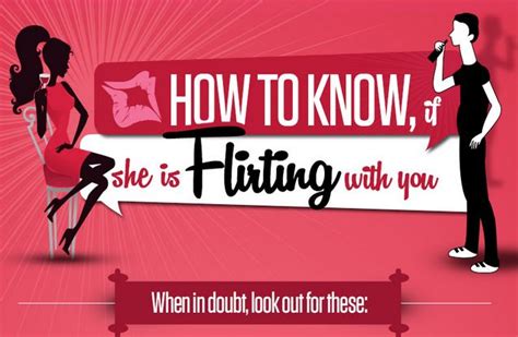 13 Signs If She Is Flirting With You [infographic] | Flirting quotes ...