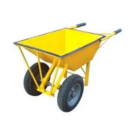 Mild Steel Material Handling Wheel Barrow Trolleys Load Capacity 30