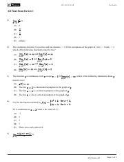 AP Calculus AB Final Exam Review Key Concepts And Practice Course Hero