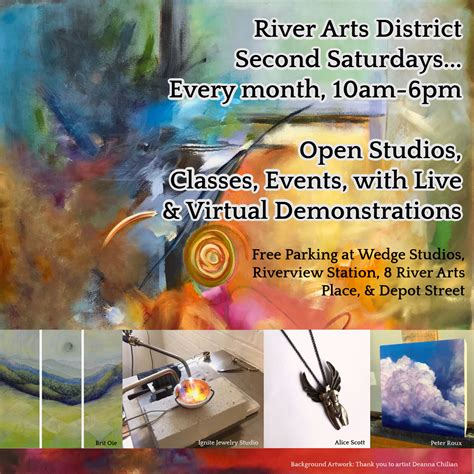 River Arts District Second Saturday Events - River Arts District Artists