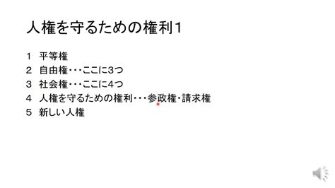 基本的人権12人権を守るための権利1 Youtube