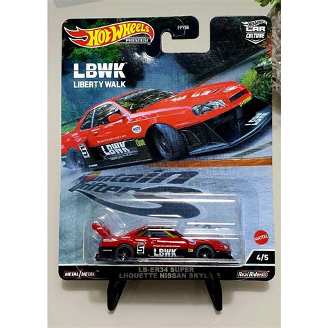 Hot Wheels Nissan Skyline R34 Silhouette Lbwk Liberty Walk Shopee Brasil