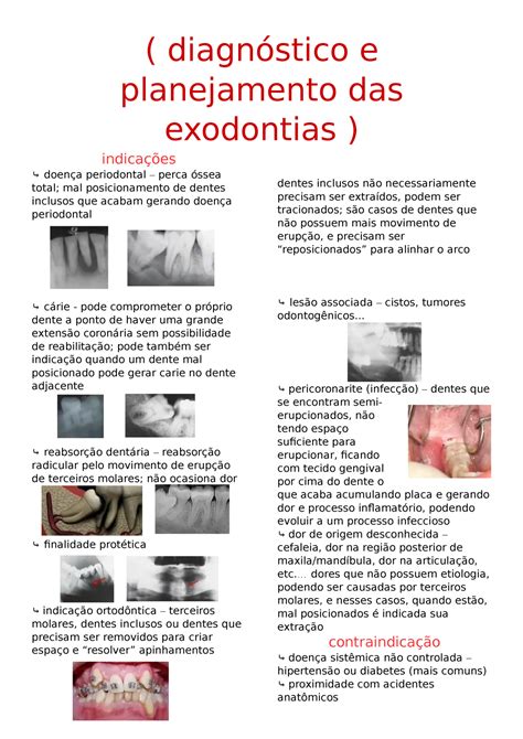 11 diagnóstico e planejamento das exodontias diagnóstico e