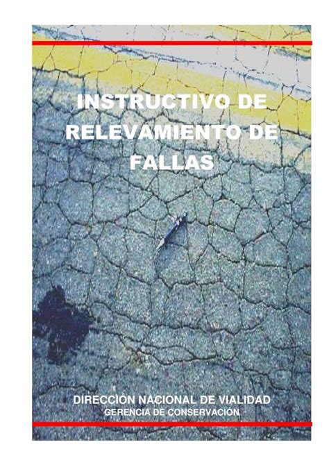 Pdf Instructivo De Relevamiento De Fallas Planillas De