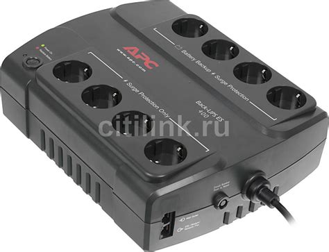 ИБП APC Back-UPS BE400-RS, 400ВA(восстановленный) - купить в Ситилинк ...