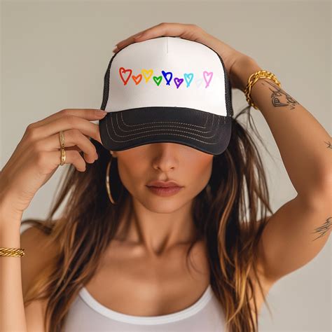Rainbow Trucker Hat Pride Gay Bi Queer Trans Pride Trucker Hat Gay Pride Hat Queer