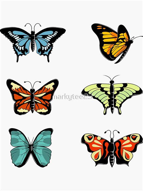 Monarch Butterfly Sticker Pack Sticker For Sale By Markytee