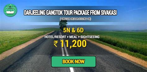 Darjeeling Gangtok Tour Package From Sivakasi