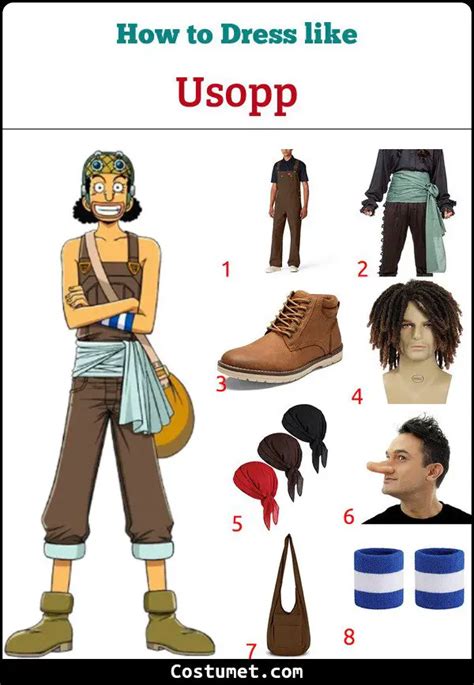 Usopp's Costume from One Piece for Halloween