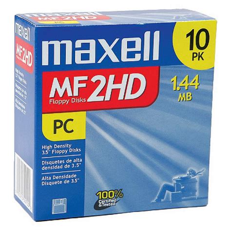 Maxell Mf Hd Lot De Disquettes Pr Format Es Pour Ibm Mo