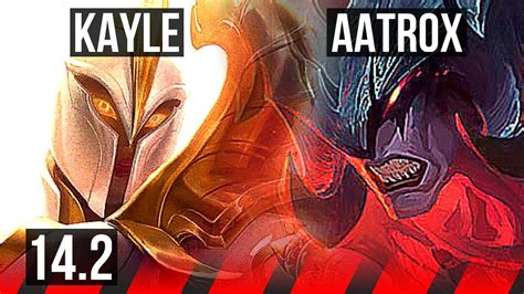 Kayle Vs Aatrox Top 6 Solo Kills 500 Games Kr Master 14 2