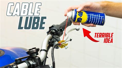 Stop Lube Your Motorcycle Cables Youtube