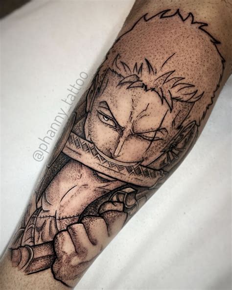 Tattoo De One Piece Roronoa Zoro Feito Pela Phanny Tattoo Em Sp No