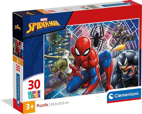 Clementoni Puzzle Spiderman Marvel Pezzi Supercolor Per Bambini