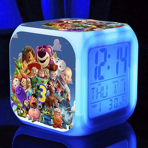 Toy story Alarm Clocks,Glowing LED Color Change Digital Alarm Clock For ...