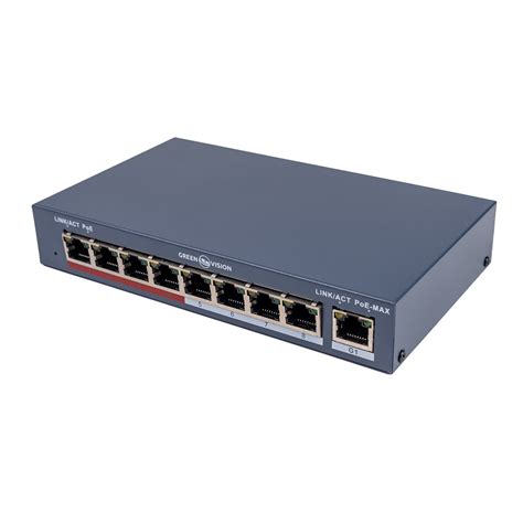 Коммутатор сетевой POE на 8 порта GV-018-AI-8+1PG купить в Украине