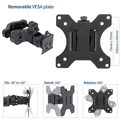 Vivo Steel Universal Bracket Pole Mount With Removable Mm And Mm