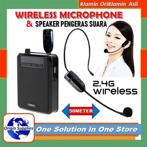 promo mikrofon wireless pengeras suara  guide dosen speaker