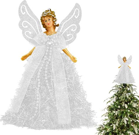 Amazon Christmas Angel Tree Topper Treetop Princess Figurine With