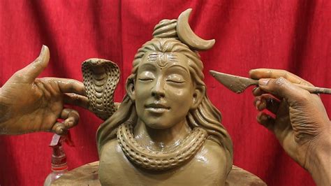 Lord Shiva Murti Making Shankar Ji Ki Murti Banana Clay Art Idol