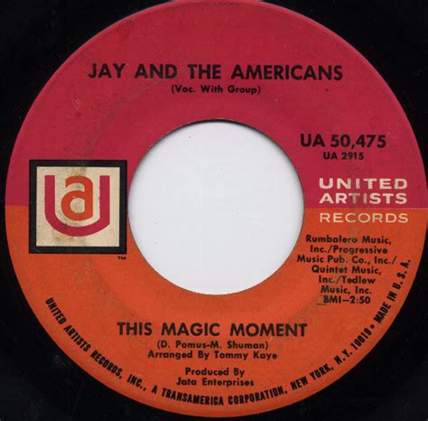 Jay & The Americans - This Magic Moment (1968, Vinyl) | Discogs