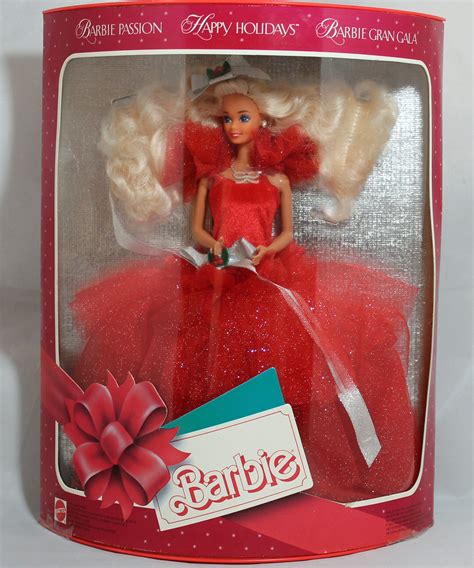 Pensamiento Latón juguete barbie navideña 1988 silueta competencia Ligero