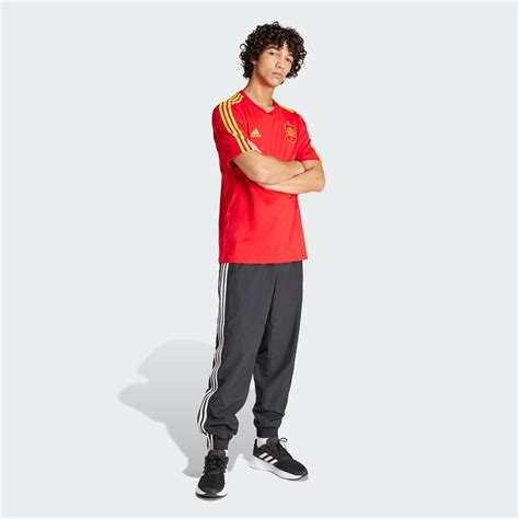 Adidas Spain Dna Stripes Tee Red Adidas Lk