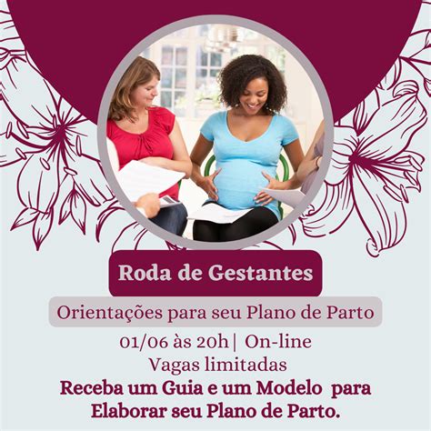 Roda De Gestantes Elaborando O Plano De Parto On Line Dia 01 06