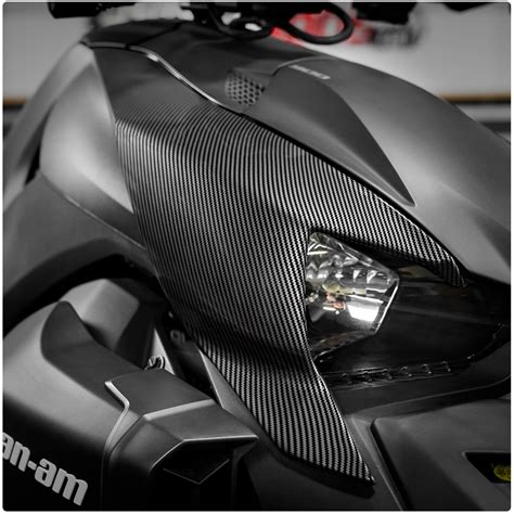 Carbon Fiber Pattern Upper Fairings For The Can Am Ryker Set Of