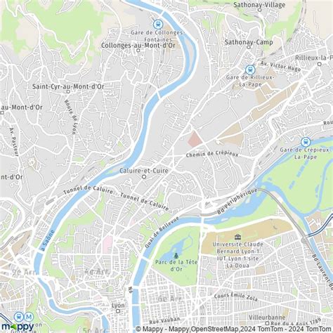 Plan Caluire Et Cuire Carte De Caluire Et Cuire Et Infos