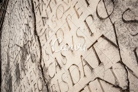 Close Up of Ancient Roman Latin Script - Photos by Canva