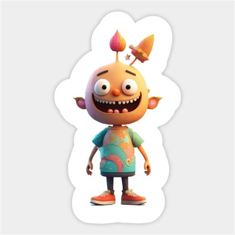 Felix - Digital Cartoon Character - Funny Characters - Sticker | TeePublic