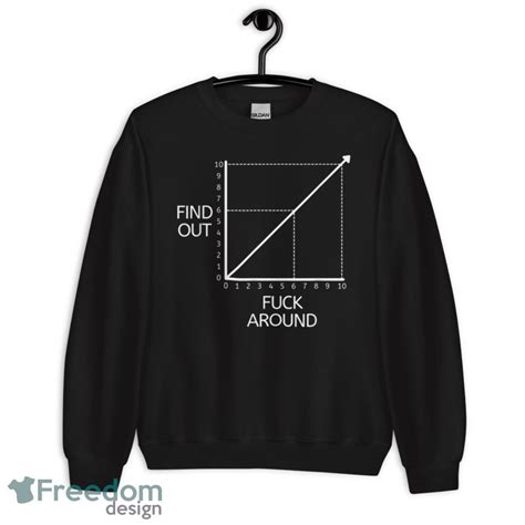 Fuck Around And Find Out Funny Graph Chart Joke Math Shirt Freedomdesign