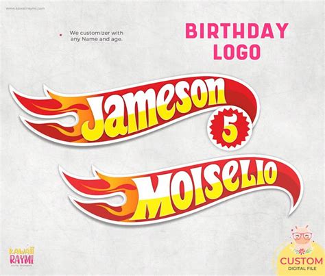 Hot Wheels Custom Logo Hot Wheels Birthday Logo Hot Wheels Birthday Birthday Logo Hot Wheels