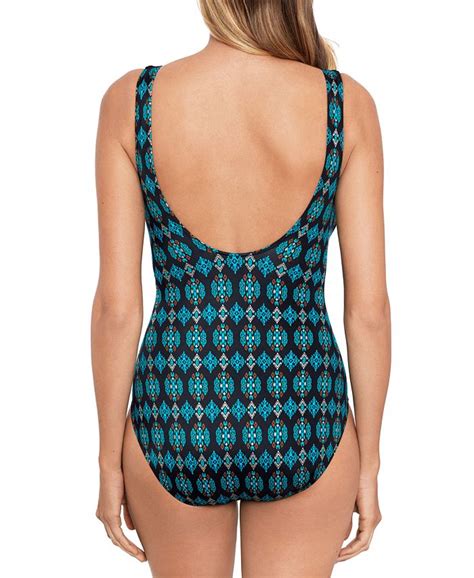 Miraclesuit Womens Amarna Criss Cross Escape Underwire One Piece